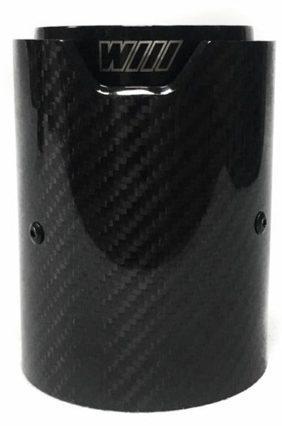 BMW Carbon Fibre Exhaust Tips | Black Stainless Steel (Set of 2)