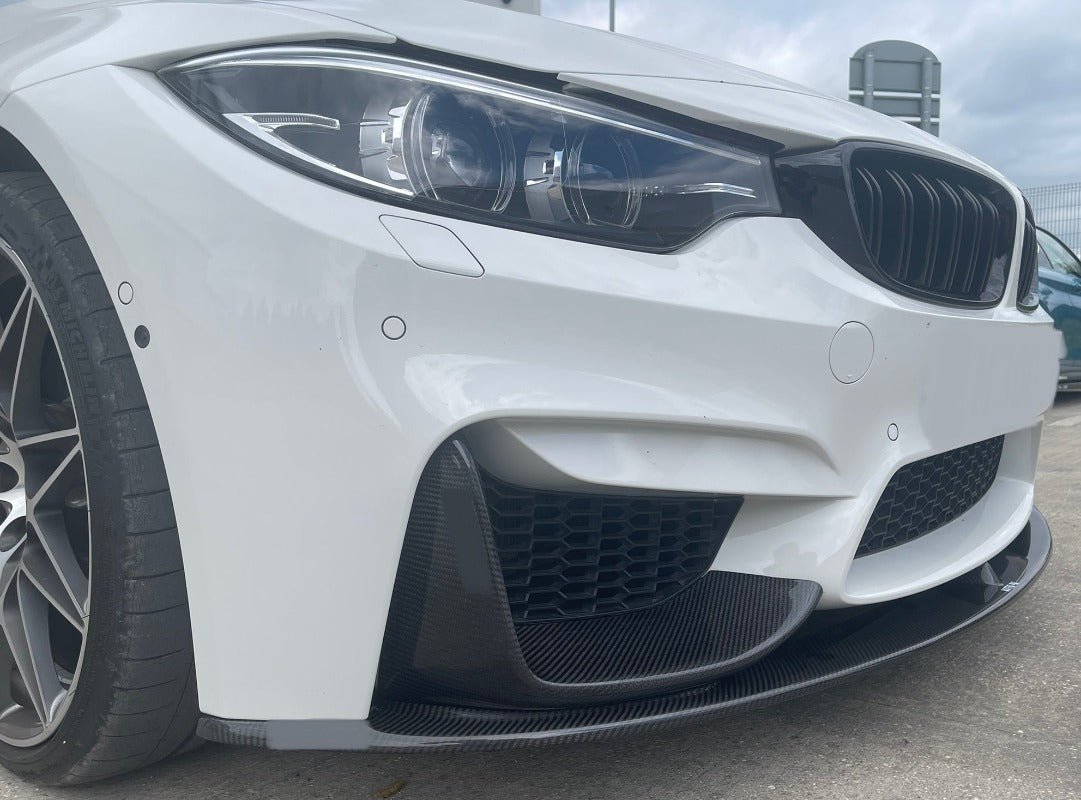 Alerón Delantero De Fibra De Carbono Para BMW M3 F80 / M4 F82 (2014-2020) - Estilo MP, Splitter Protector Y Decorativo