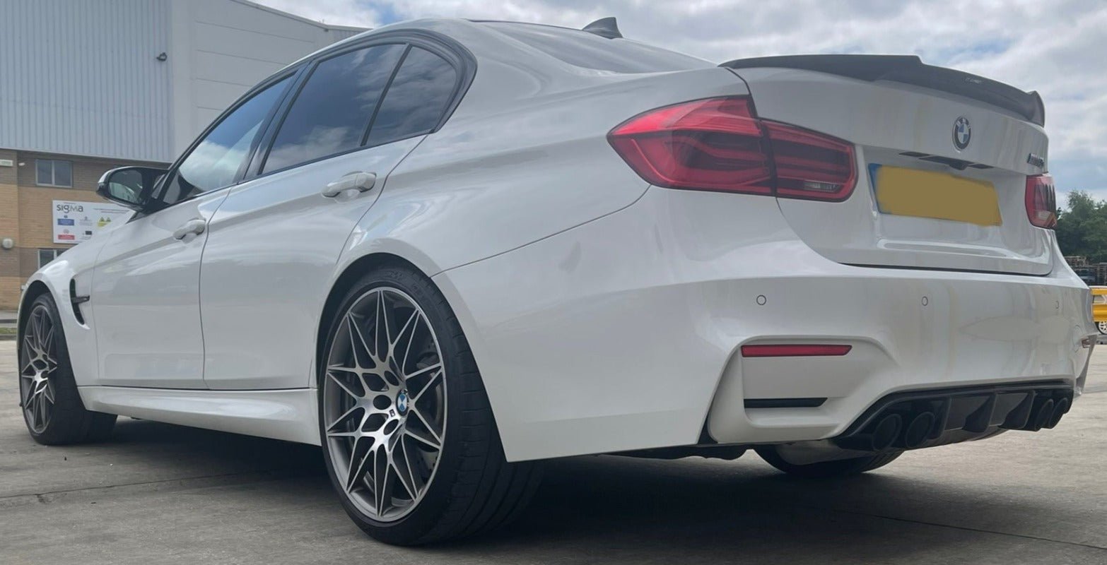 BMW M3/F80/F30 3 Series Carbon Fibre V Style Spoiler - KITS UK
