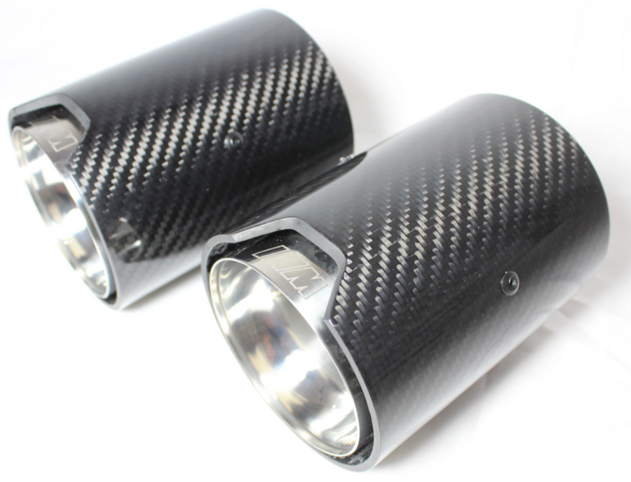 BMW M Performance Carbon Tips Stainless Steel