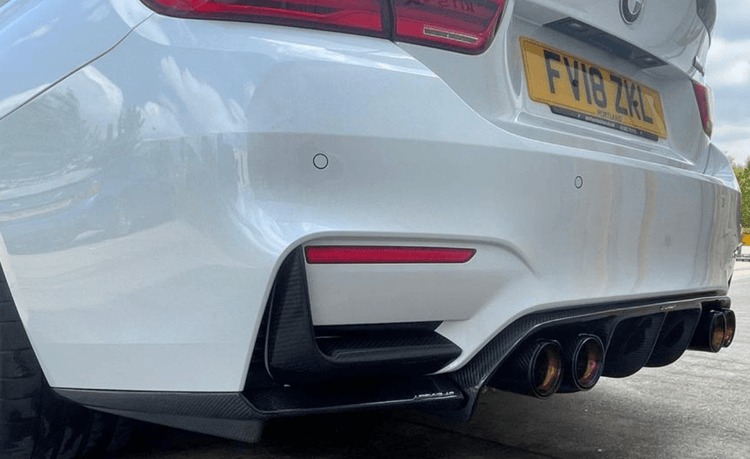 BMW M2/M3/M4/M5 F10/F80/F82/F83/F87 CARBON FIBRE EXHAUST TIPS - BURNT ENDS x4