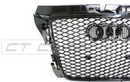 AUDI A3 S3 8P 2008-2012 ALL BLACK HONEYCOMB GRILLE - CT Grille - KITS UK