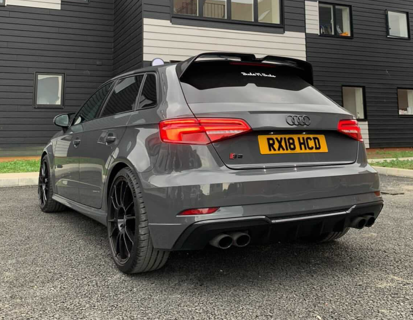 AUDI A3 S-LINE & S3 HATCHBACK 8V CARBON FIBRE SPOILER - O STYLE - KITS UK