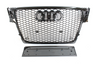AUDI A4 S4 B8 2008-2012 ALL BLACK HONEYCOMB GRILLE - CT Grille - KITS UK