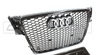 AUDI A4 S4 B8 2008-2012 ALL BLACK HONEYCOMB GRILLE - CT Grille - KITS UK