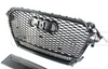 AUDI A4 S4 B8.5 2013-2016 ALL BLACK HONEYCOMB GRILLE - CT Grille - KITS UK