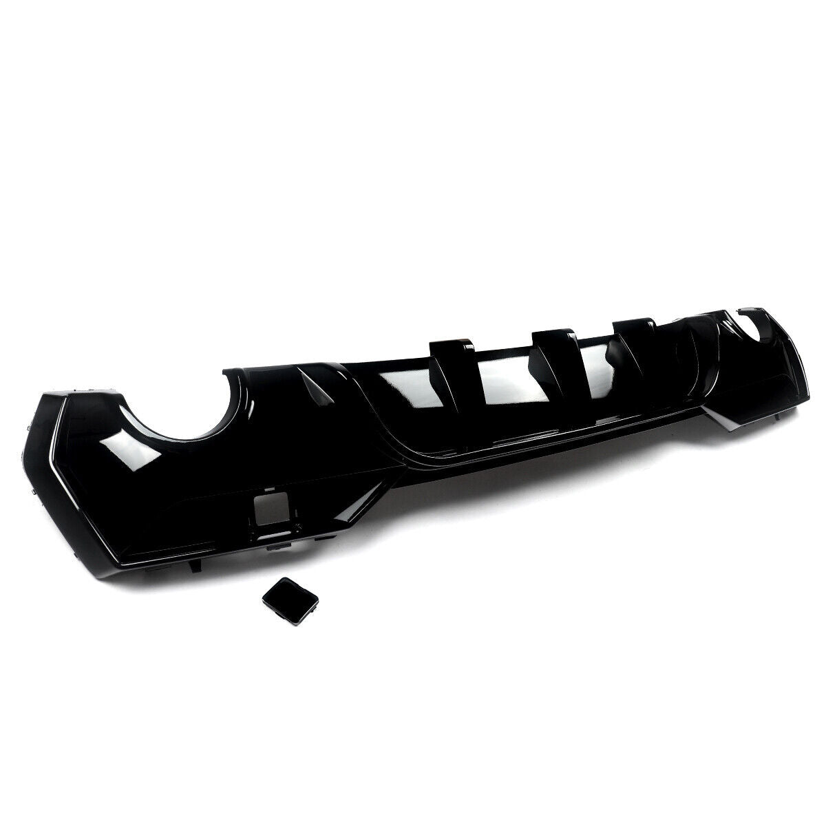 BMW 4 Series G22, G23 Round M Sport/M440I Diffuser Pre-LCI GLOSS BLACK)