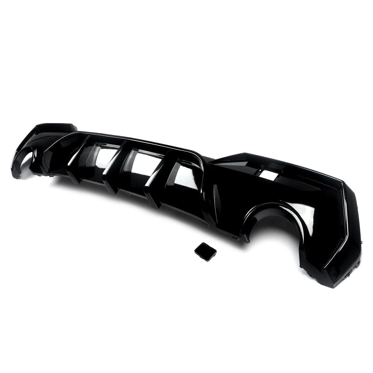 BMW 4 Series G22, G23 Round M Sport/M440I Diffuser Pre-LCI GLOSS BLACK)
