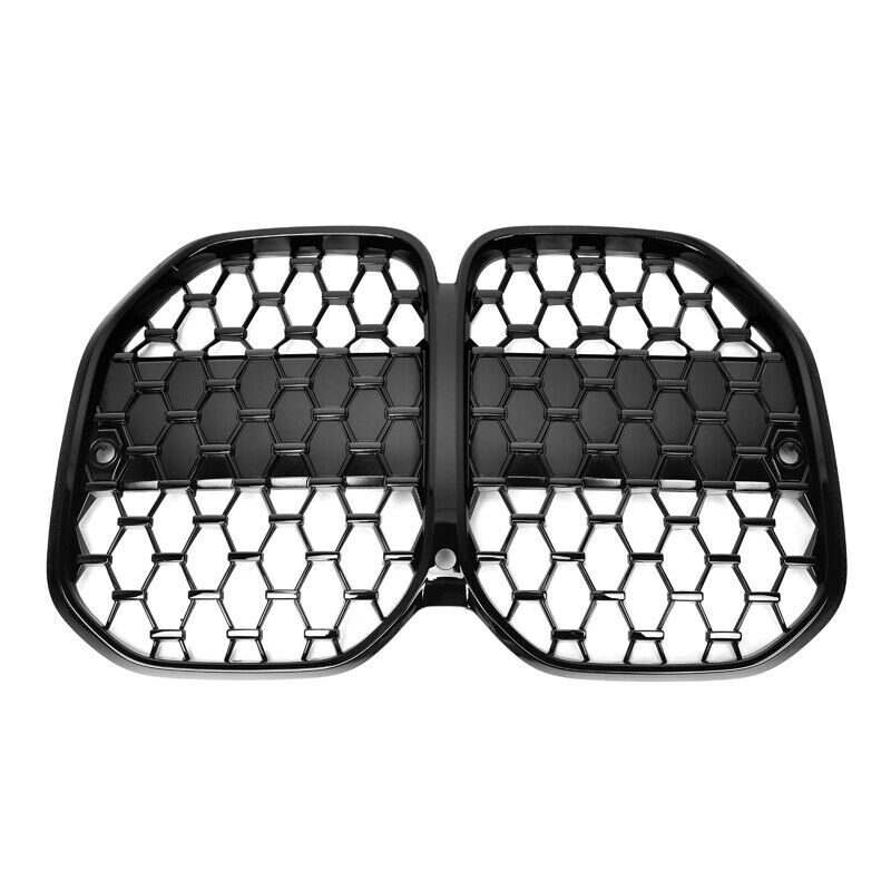 BMW G22, G23, G26 4 Series Grille Diamond Style 2020+ Gloss Black - KITS UK